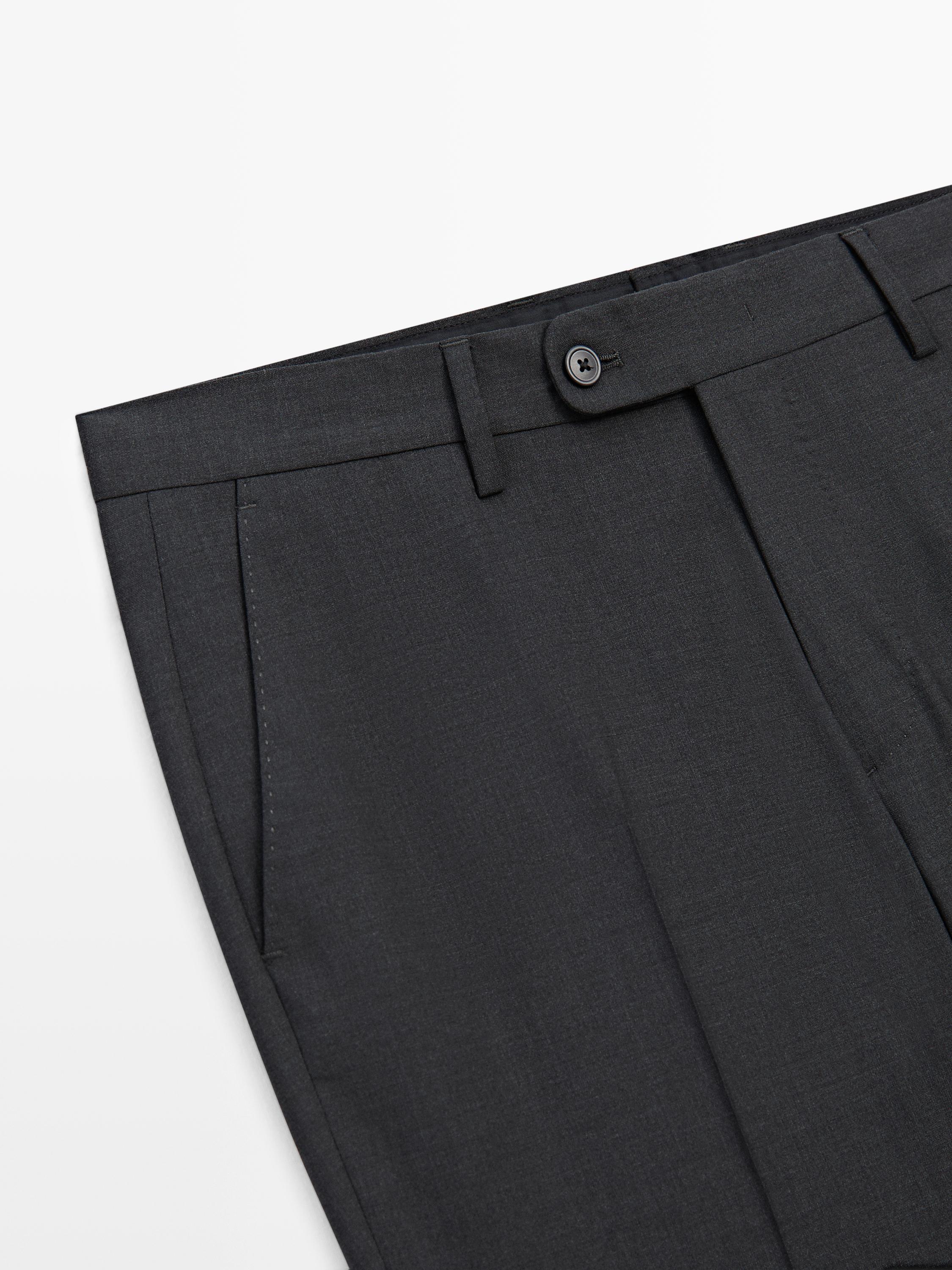 Cold wool suit trousers